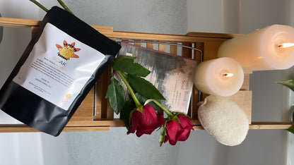 Luxury mineral bath soak in minimalist packaging