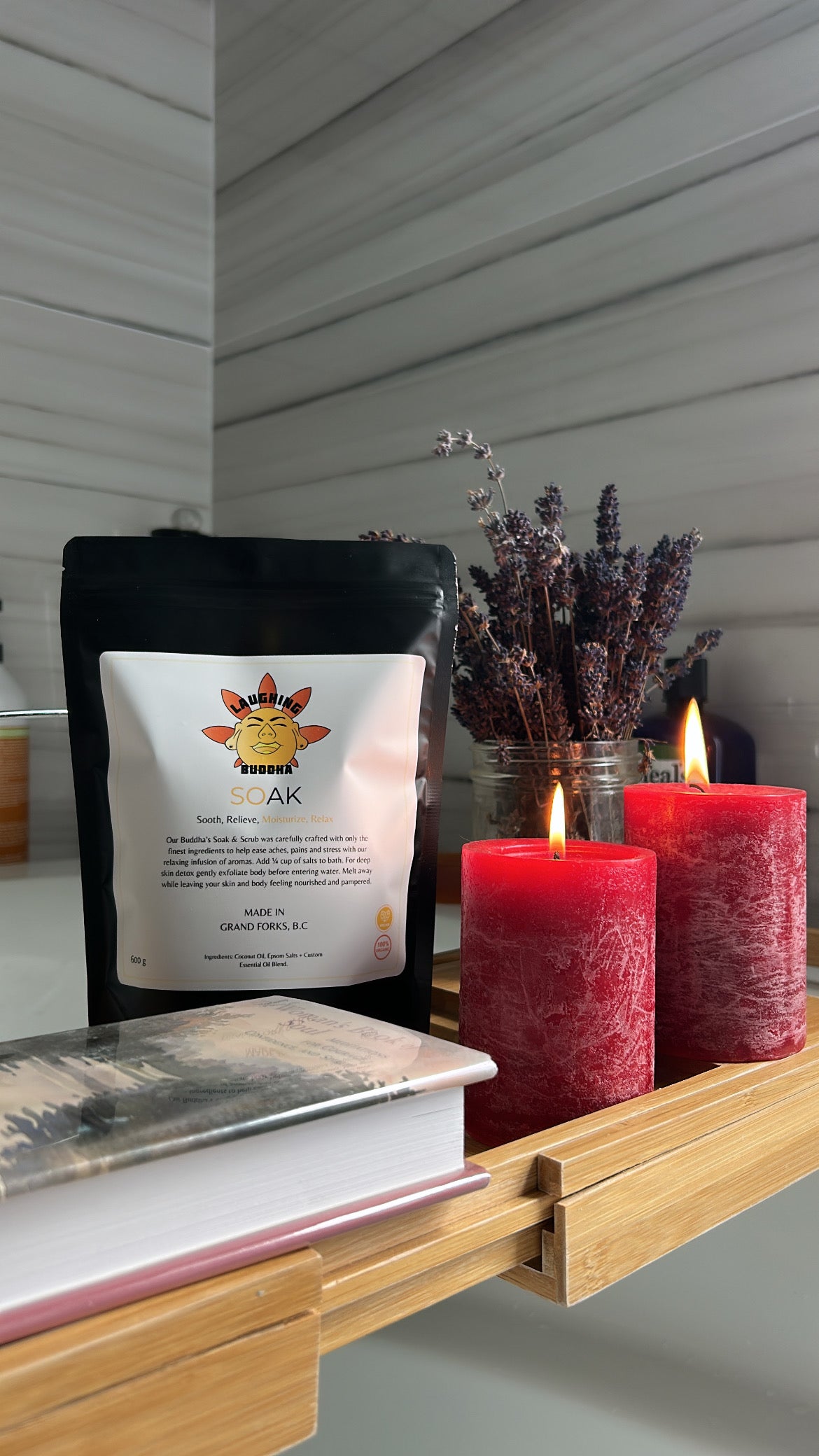 Wellness bath soak for rest and relaxation